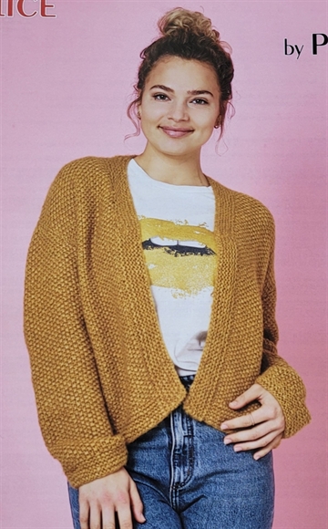 Perlestrikket cardigan Alice